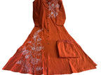 Rust Elegance Slub Co-ord