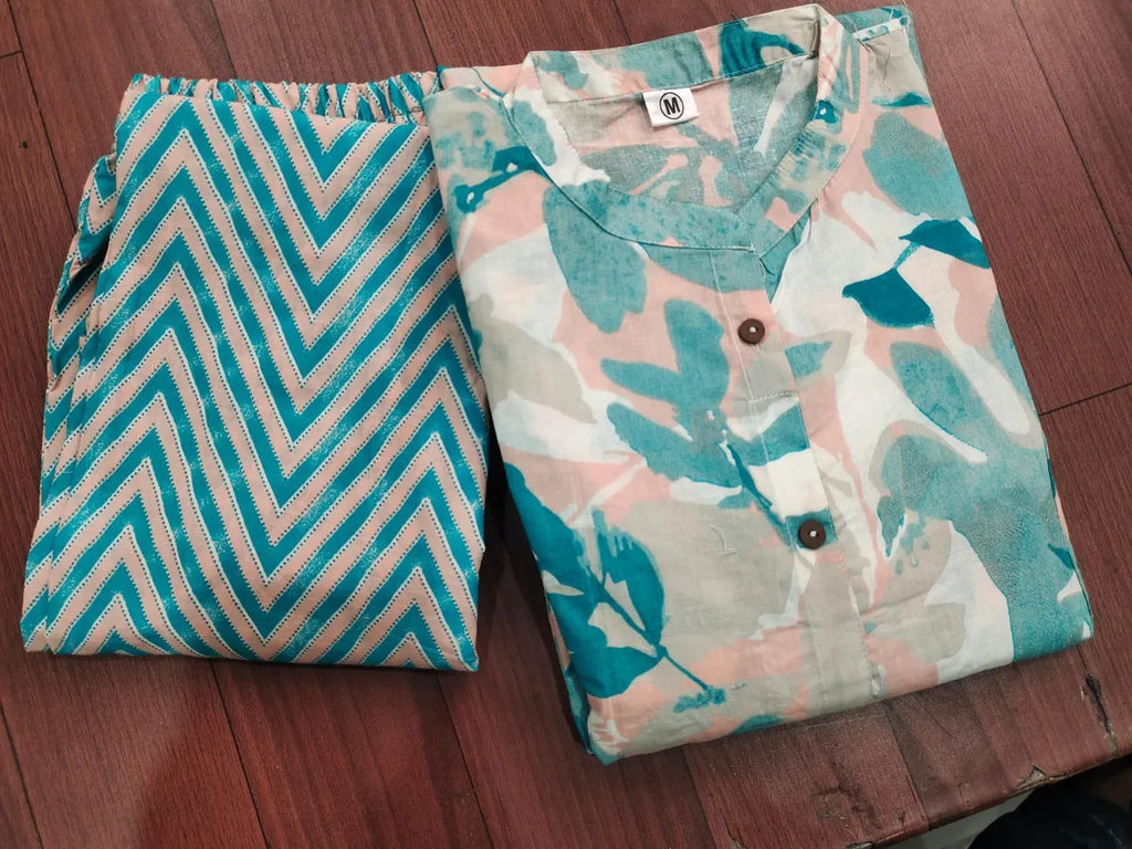 The Aqua Leaf A-Line Co-ord