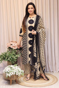 Ivory Noir Printed Cotton Kurti Set