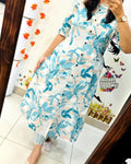 The Aqua Leaf A-Line Co-ord