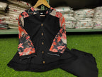 Taj Cotton Co-Ord Set with Fox Georgette Sleeves