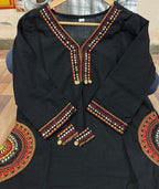 Premium Heavy Dabu Cotton A-Line Suit Set