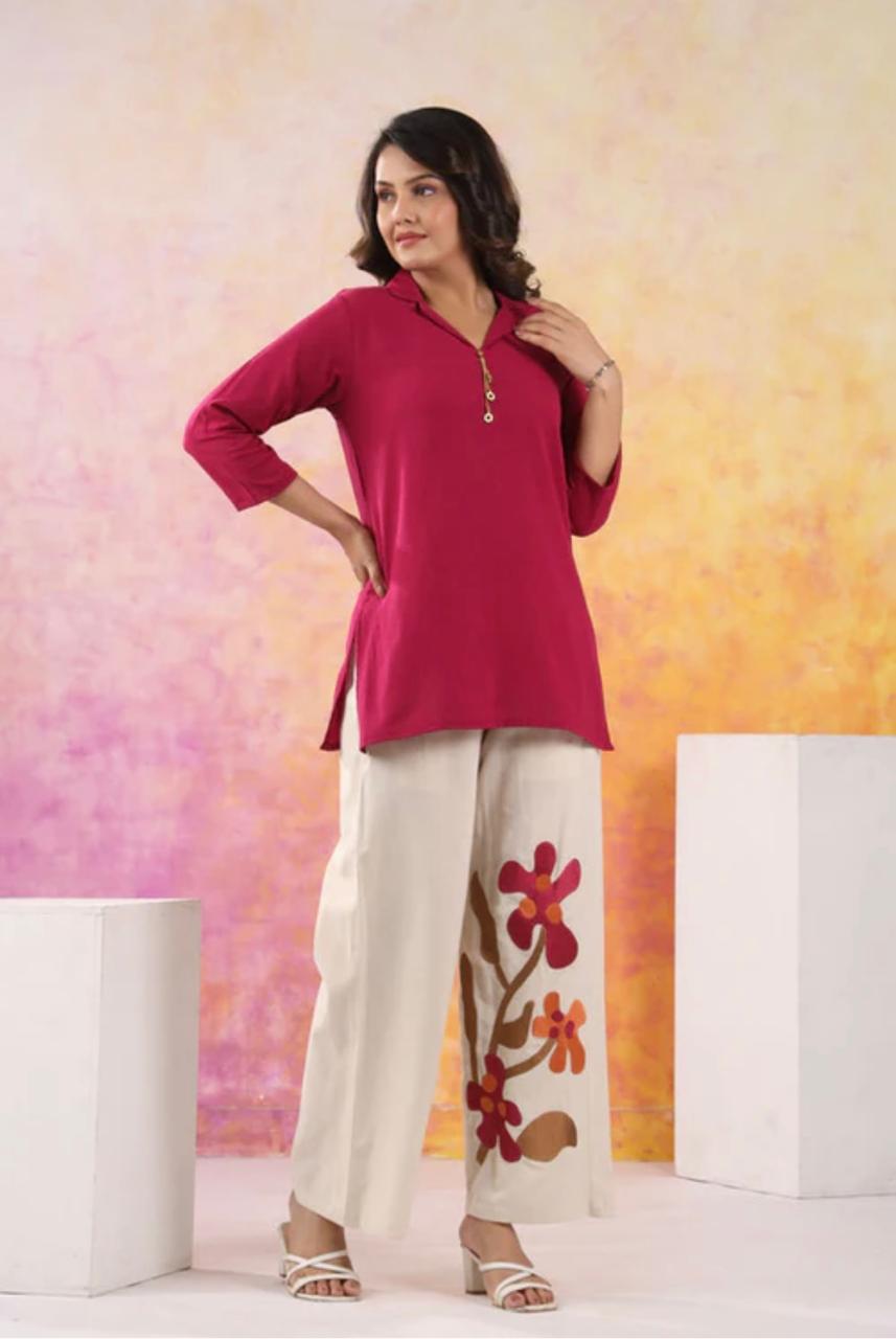 Ruby Bloom Cotton Flex Co-Ord Set