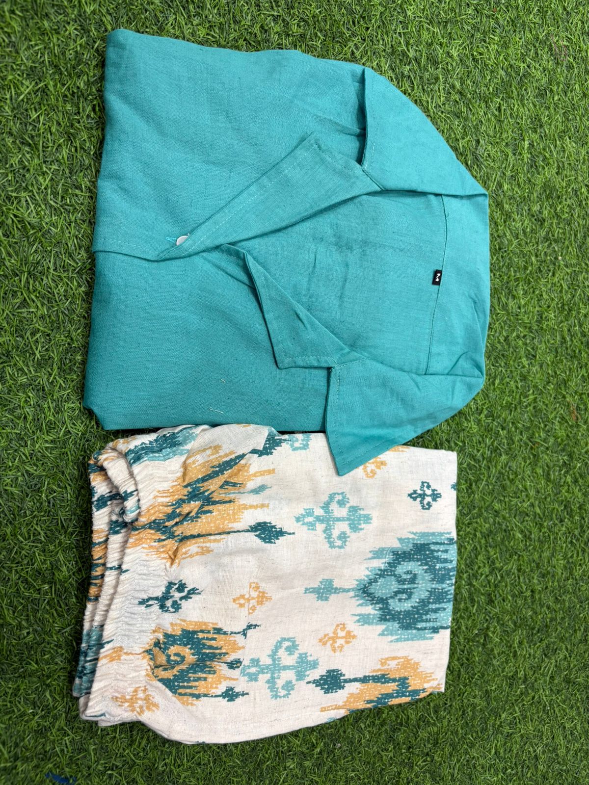 Azure Loom Cotton flex Co-Ord Set