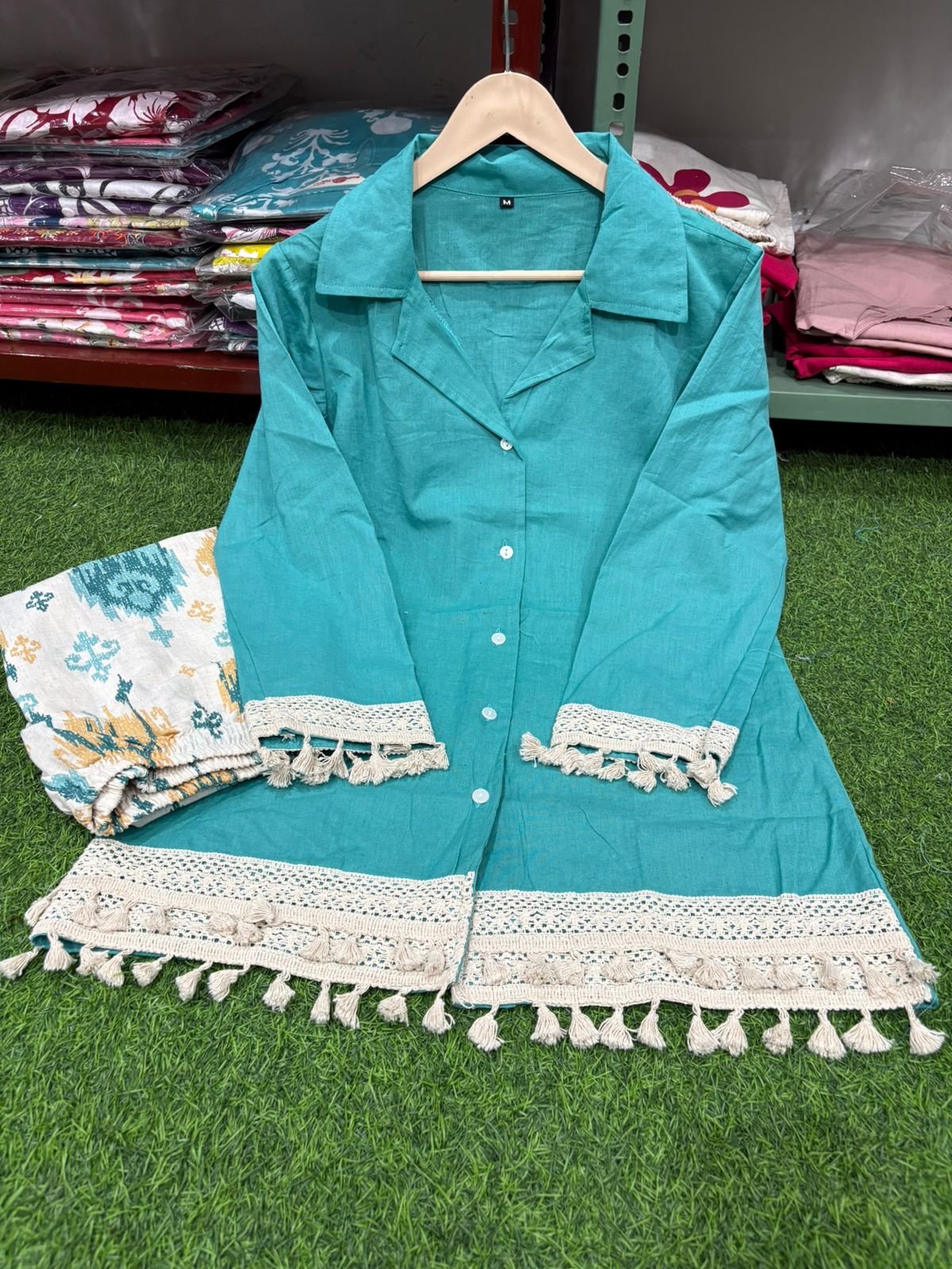 Azure Loom Cotton flex Co-Ord Set