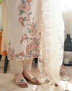 White Lily Elegance Designer Kurti Set