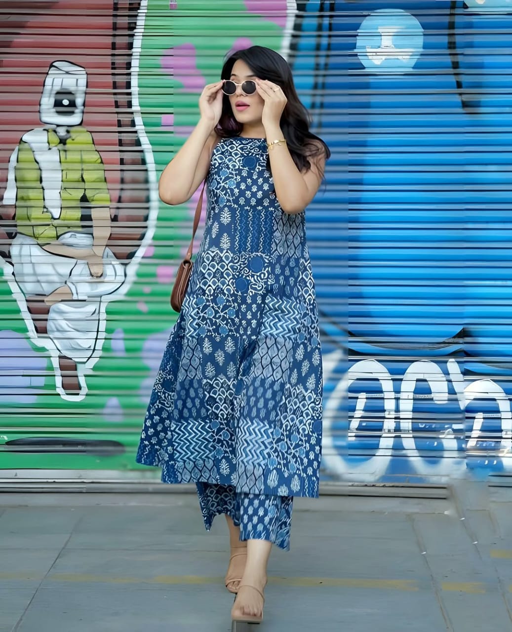 Indigo Muse Cotton Kurta Set
