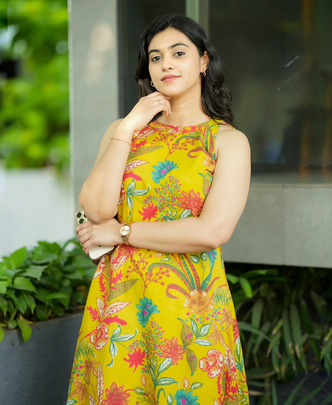 Gulnaar Yellow Floral Kurta Palazzo Set