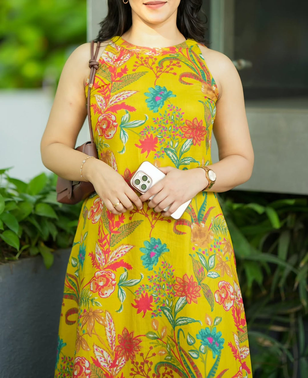 Gulnaar Yellow Floral Kurta Palazzo Set