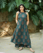 Mehreen Forest A-Line Kurta Palazzo Set