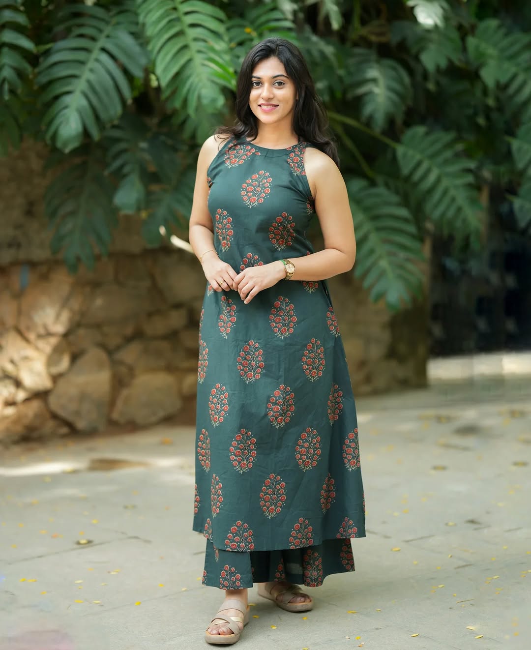 Mehreen Forest A-Line Kurta Palazzo Set